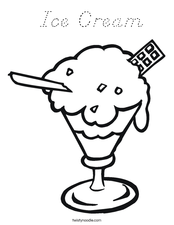 Ice Cream Coloring Page