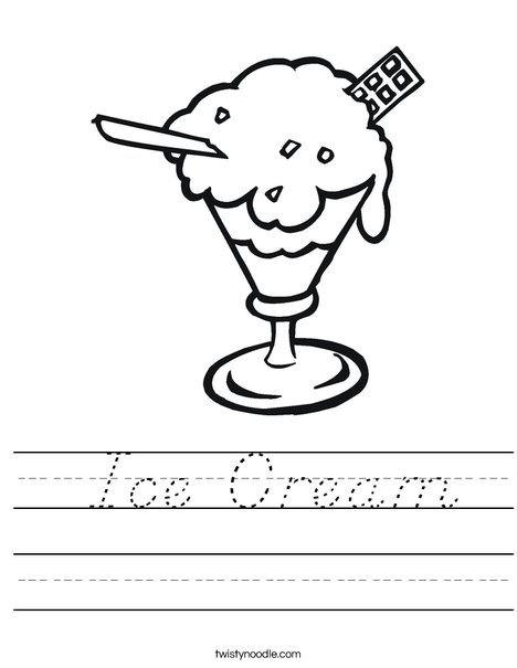 Sundae Worksheet