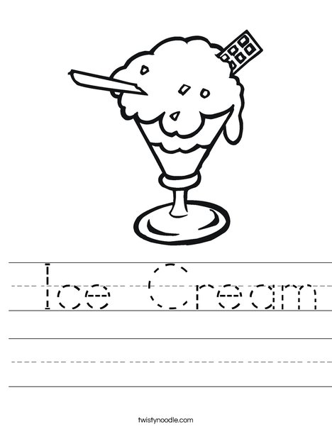 Sundae Worksheet