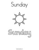 Sunday Coloring Page