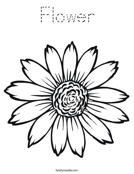 Sunflower Coloring Page