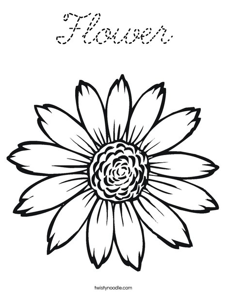 Sunflower Coloring Page