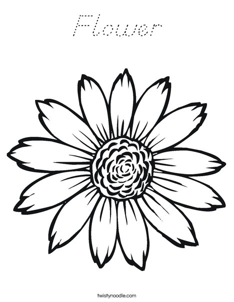Sunflower Coloring Page