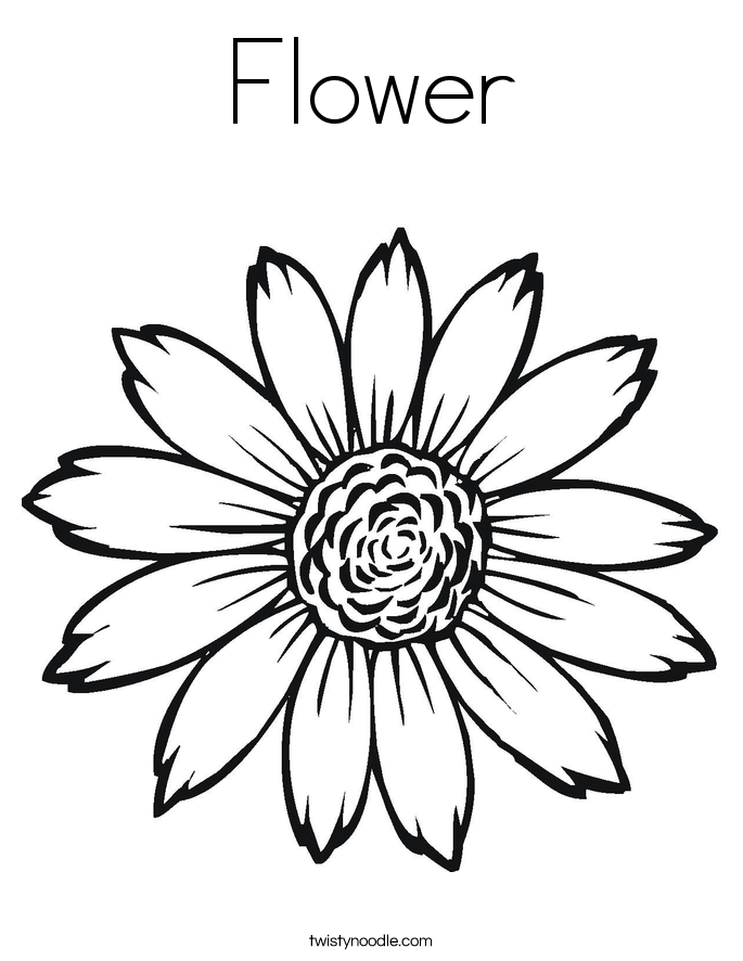 Flower Coloring Page