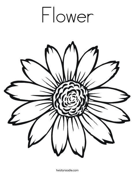 Sunflower Coloring Page