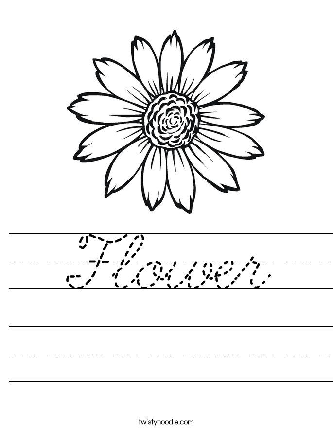 Flower Worksheet