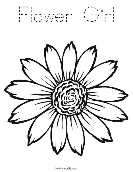Sunflower Coloring Page