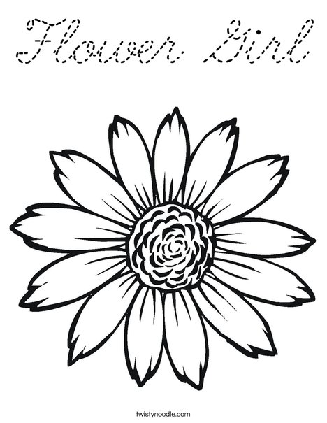 Sunflower Coloring Page