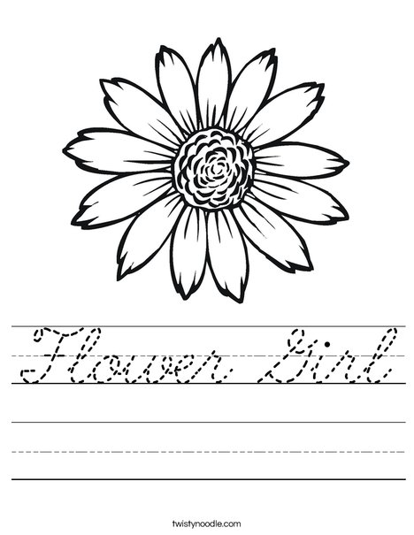 Sunflower Worksheet