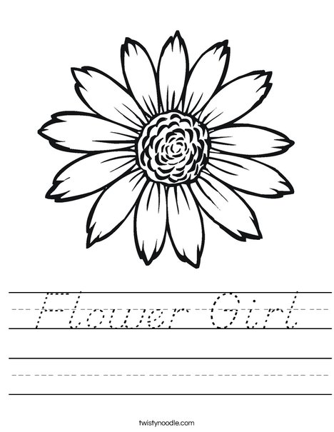 Sunflower Worksheet