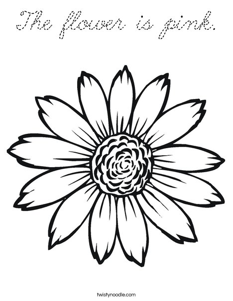 Sunflower Coloring Page