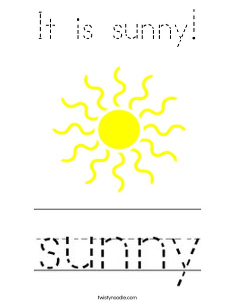 Sunny Coloring Page