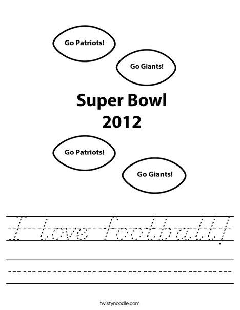 Super Bowl 2012 Worksheet