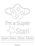 Super Stars Wear Masks Worksheet