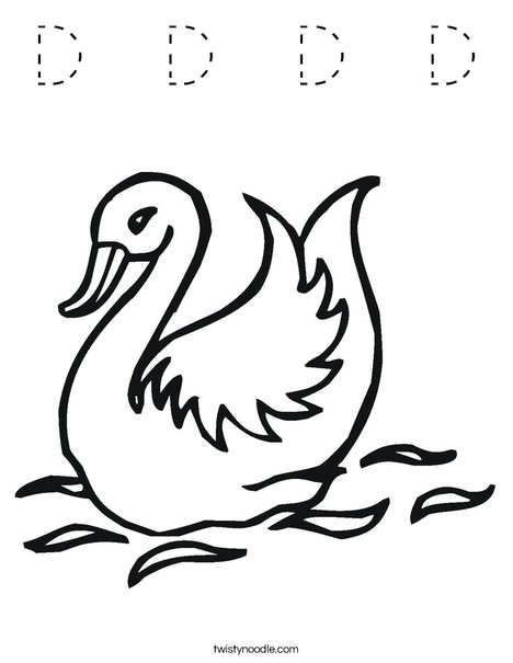 Swan Coloring Page