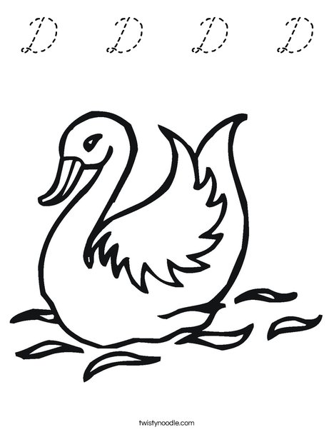 Swan Coloring Page