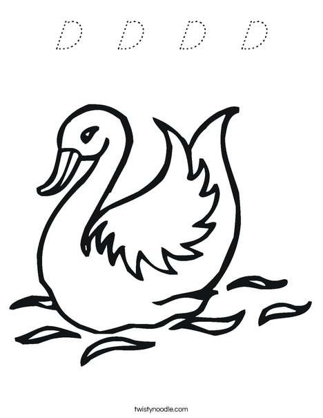 Swan Coloring Page