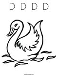 D  D  D  D Coloring Page