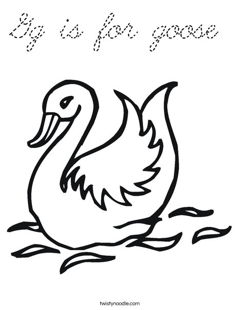 Swan Coloring Page