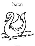 SwanColoring Page