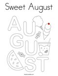 Sweet August Coloring Page