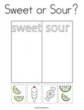 Sweet or Sour? Coloring Page