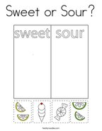 Sweet or Sour Coloring Page