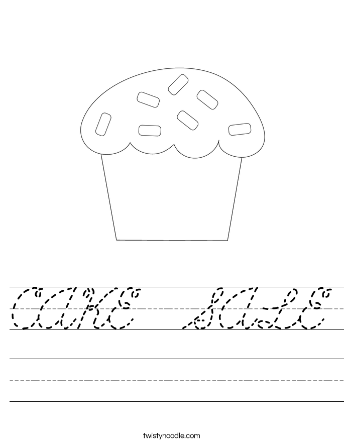 CAKE  SALE Worksheet