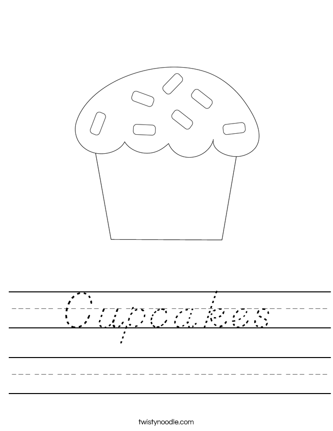 Cupcakes Worksheet