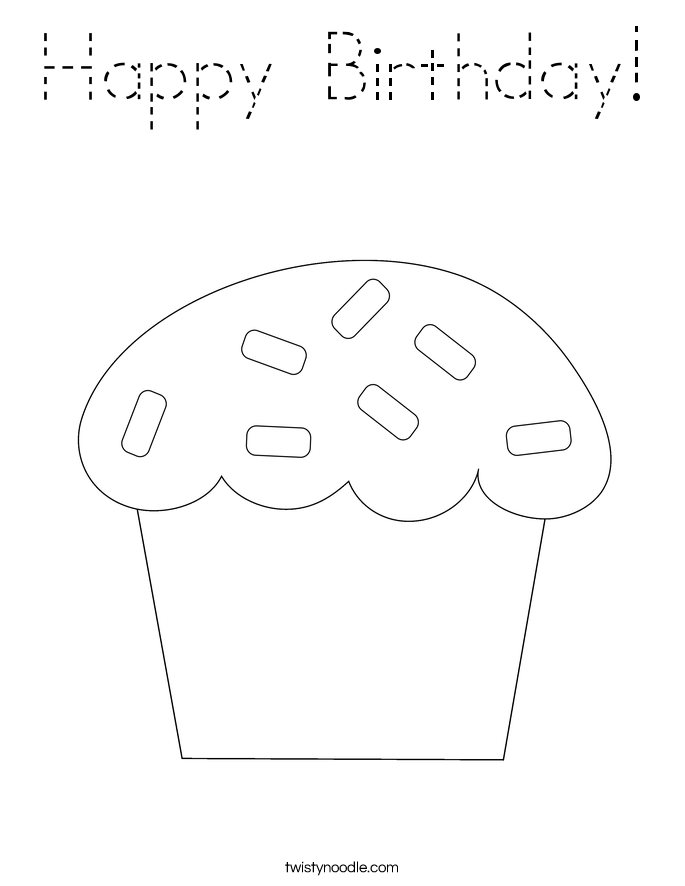 Happy Birthday! Coloring Page