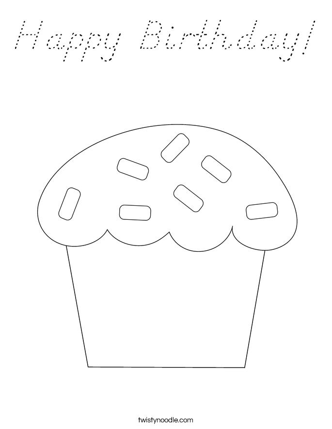 Happy Birthday! Coloring Page