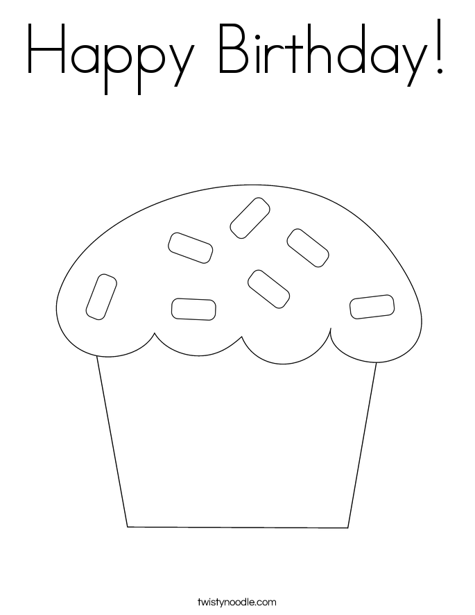 Happy Birthday! Coloring Page