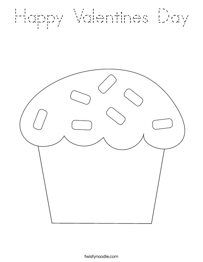 Happy Valentines Day Coloring Page