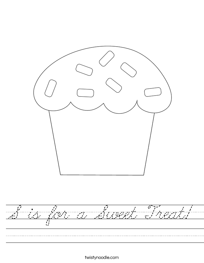 S is for a Sweet Treat! Worksheet