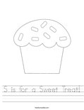 S is for a Sweet Treat! Worksheet