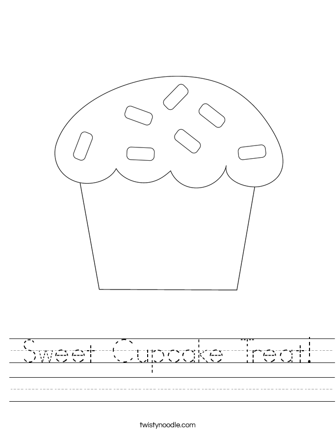 Sweet Cupcake Treat! Worksheet