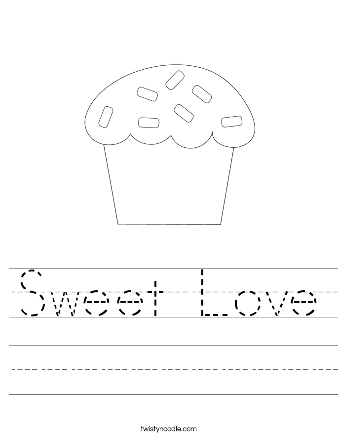 Sweet Love Worksheet