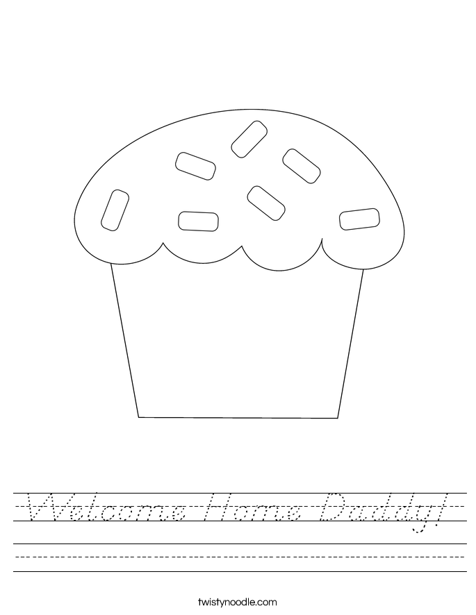 Welcome Home Daddy! Worksheet