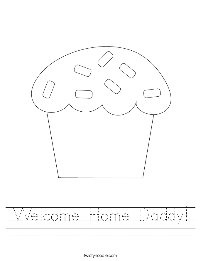 Welcome Home Daddy! Worksheet