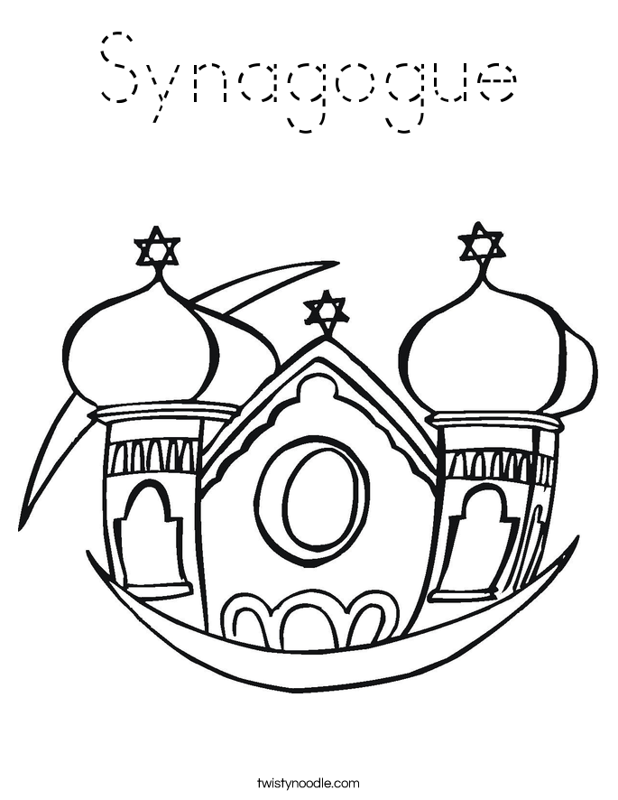 Synagogue Coloring Page