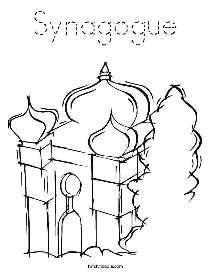 Synagogue Coloring Page