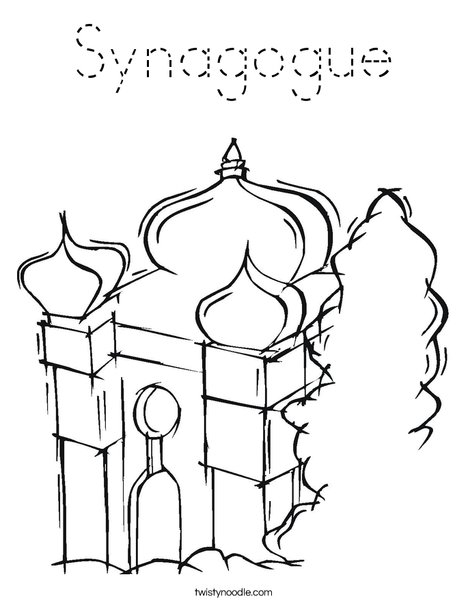 Temple Coloring Page