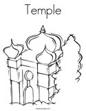 Temple Coloring Page