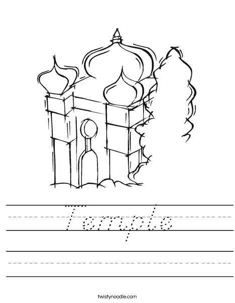 Temple Worksheet