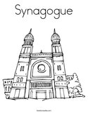 Synagogue Coloring Page