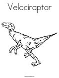 VelociraptorColoring Page