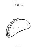 TacoColoring Page