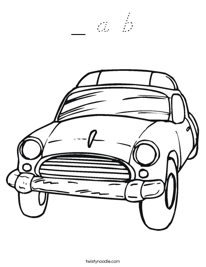 _ a b Coloring Page