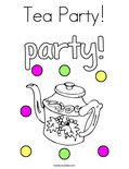 Tea Party! Coloring Page
