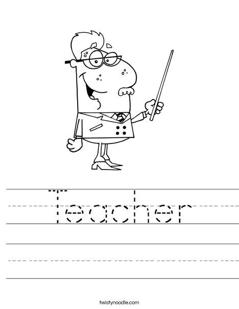 Teacher Worksheet - Twisty Noodle